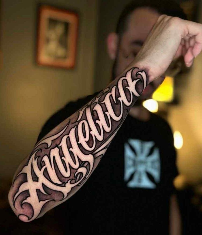 Custom Script Tattoos